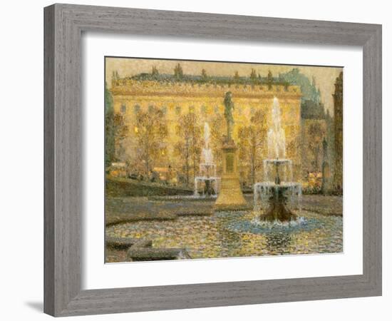 Trafalgar Square, London, 1908-Henri Eugene Augustin Le Sidaner-Framed Giclee Print