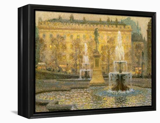 Trafalgar Square, London, 1908-Henri Eugene Augustin Le Sidaner-Framed Premier Image Canvas