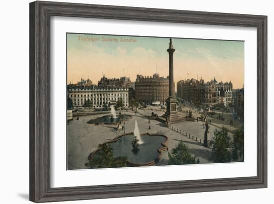 'Trafalgar Square, London', c1900-Unknown-Framed Giclee Print