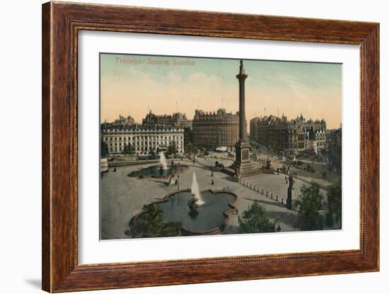 'Trafalgar Square, London', c1900-Unknown-Framed Giclee Print