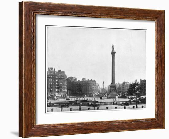 Trafalgar Square, London, Late 19th Century-John L Stoddard-Framed Giclee Print