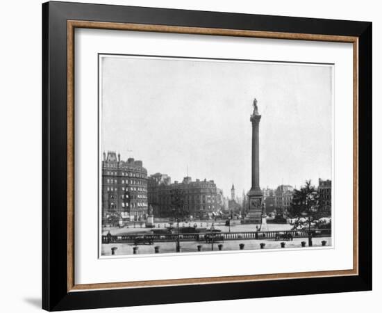 Trafalgar Square, London, Late 19th Century-John L Stoddard-Framed Giclee Print