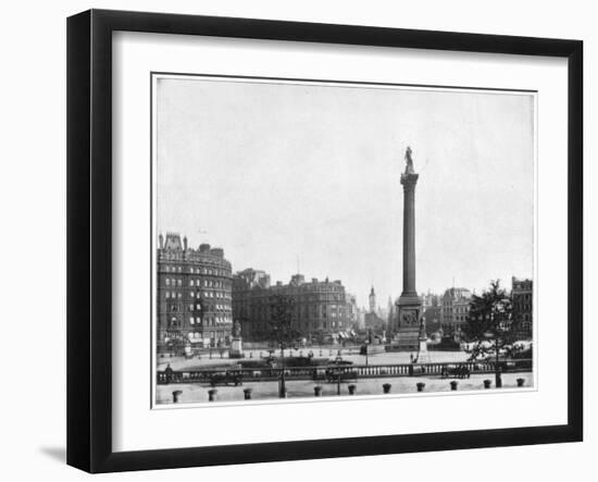 Trafalgar Square, London, Late 19th Century-John L Stoddard-Framed Giclee Print