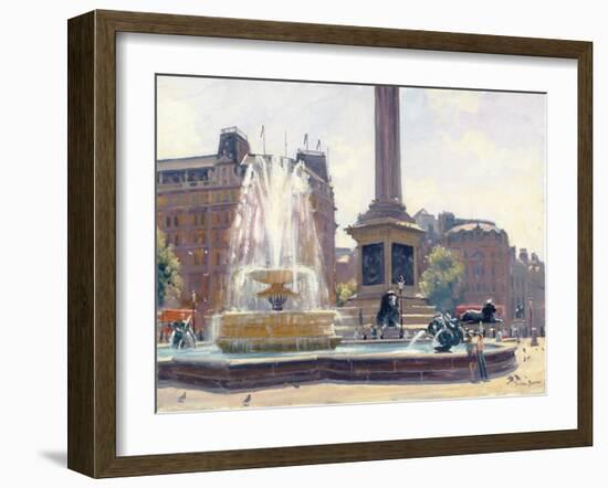 Trafalgar Square, London-Julian Barrow-Framed Giclee Print