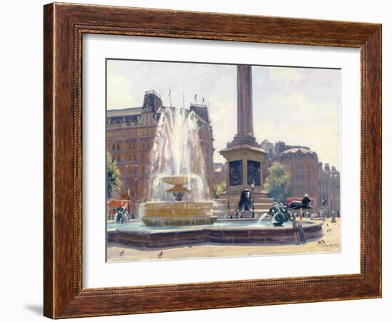 Trafalgar Square, London-Julian Barrow-Framed Giclee Print