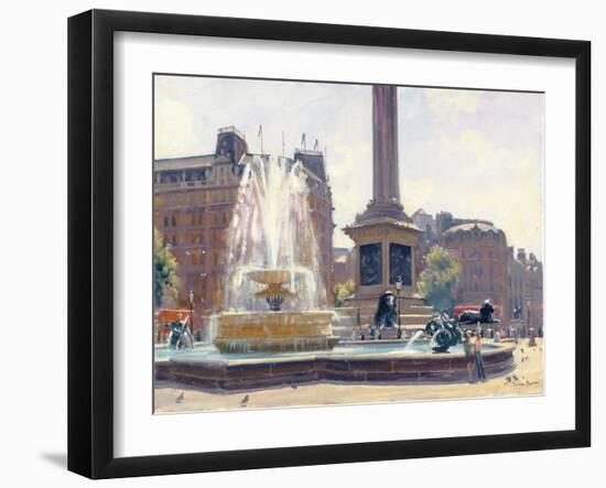 Trafalgar Square, London-Julian Barrow-Framed Giclee Print