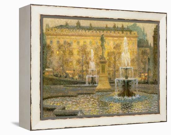 Trafalgar Square, London-Henri Eugene Augustin Le Sidaner-Framed Premier Image Canvas