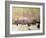 Trafalgar Square under Snow, London-John Sutton-Framed Giclee Print