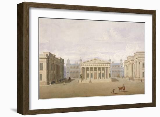 Trafalgar Square, Westminster, London, 1828-John Nash-Framed Giclee Print