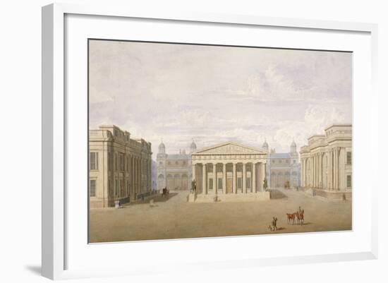 Trafalgar Square, Westminster, London, 1828-John Nash-Framed Giclee Print