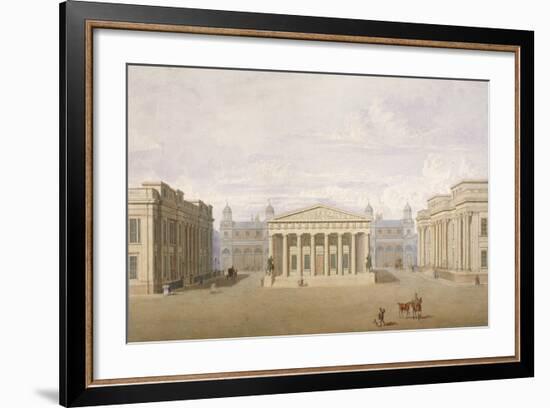 Trafalgar Square, Westminster, London, 1828-John Nash-Framed Giclee Print