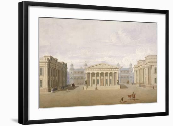Trafalgar Square, Westminster, London, 1828-John Nash-Framed Giclee Print