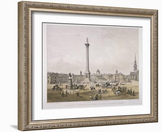 Trafalgar Square, Westminster, London, 1852-Day & Son-Framed Giclee Print