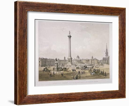 Trafalgar Square, Westminster, London, 1852-Day & Son-Framed Giclee Print