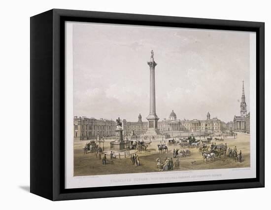 Trafalgar Square, Westminster, London, 1852-Day & Son-Framed Premier Image Canvas