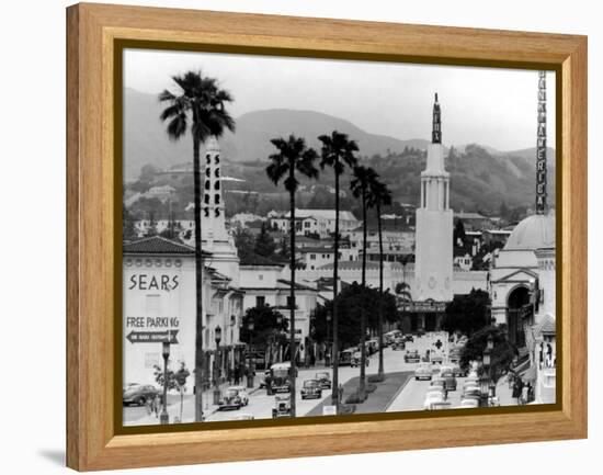 Traffic Along a Boulevard in the La Suburb of Westwood-Loomis Dean-Framed Premier Image Canvas