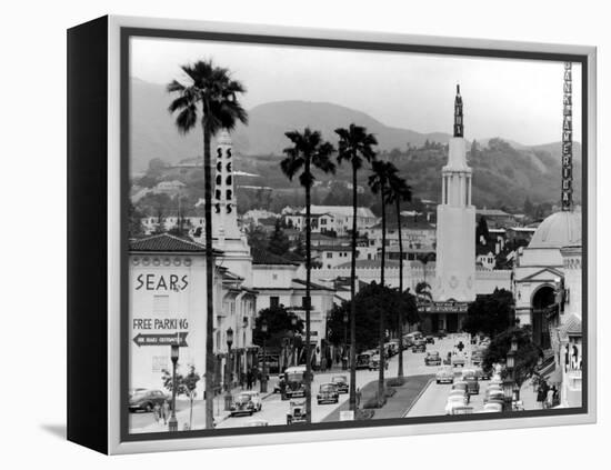 Traffic Along a Boulevard in the La Suburb of Westwood-Loomis Dean-Framed Premier Image Canvas