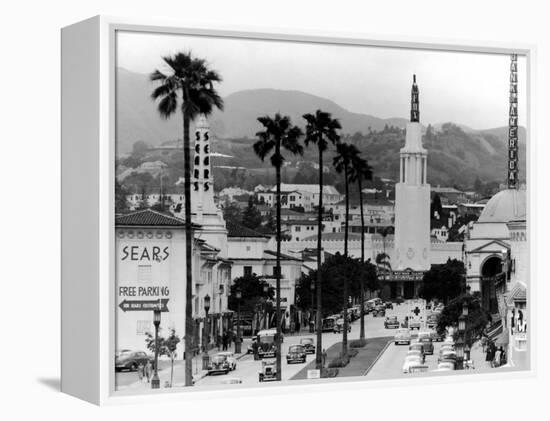 Traffic Along a Boulevard in the La Suburb of Westwood-Loomis Dean-Framed Premier Image Canvas