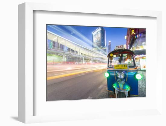 Traffic and Tuk Tuk on Ratchadamri Road, Bangkok, Thailand, Southeast Asia, Asia-Frank Fell-Framed Photographic Print