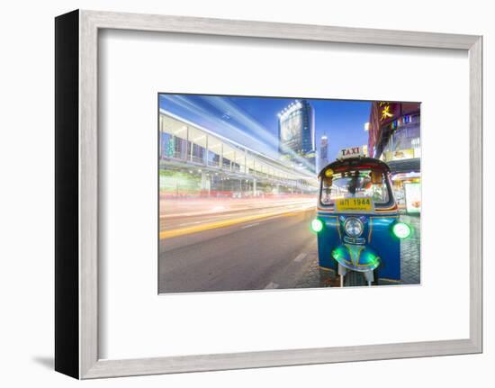 Traffic and Tuk Tuk on Ratchadamri Road, Bangkok, Thailand, Southeast Asia, Asia-Frank Fell-Framed Photographic Print