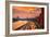 Traffic at Sunset near Kremlin Wall in Moscow, Russia.-logoboom-Framed Photographic Print