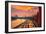 Traffic at Sunset near Kremlin Wall in Moscow, Russia.-logoboom-Framed Photographic Print