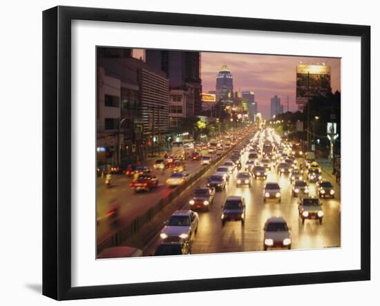 Traffic, Bangkok, Thailand, Asia-Ken Gillham-Framed Photographic Print