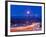 Traffic Flows into Town on Highway 93 at Dusk in Winter in Whitefish, Montana, Usa-Chuck Haney-Framed Photographic Print