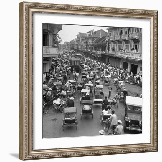 Traffic in Bangkok-Dmitri Kessel-Framed Photographic Print