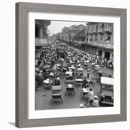 Traffic in Bangkok-Dmitri Kessel-Framed Photographic Print