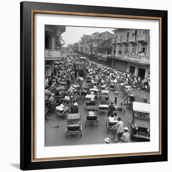 Traffic in Bangkok-Dmitri Kessel-Framed Photographic Print
