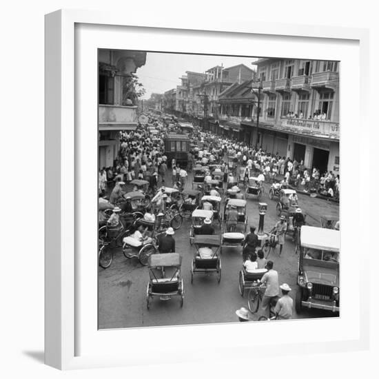 Traffic in Bangkok-Dmitri Kessel-Framed Photographic Print