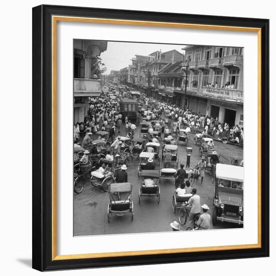 Traffic in Bangkok-Dmitri Kessel-Framed Photographic Print