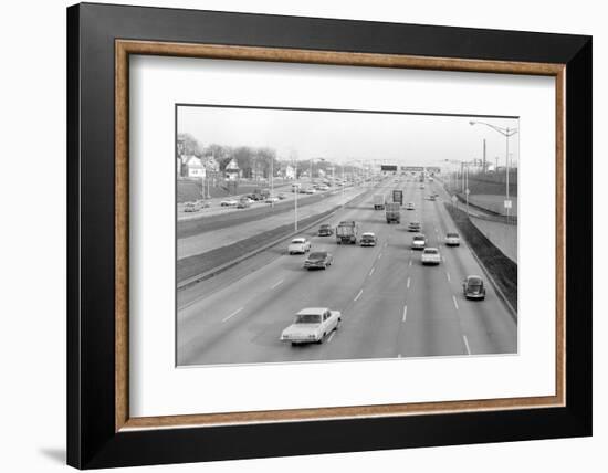 Traffic in Chicago, Illinois, Ca. 1962.-Kirn Vintage Stock-Framed Photographic Print