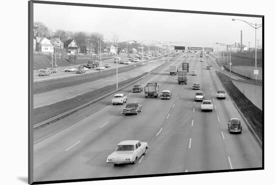 Traffic in Chicago, Illinois, Ca. 1962.-Kirn Vintage Stock-Mounted Photographic Print