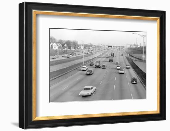 Traffic in Chicago, Illinois, Ca. 1962.-Kirn Vintage Stock-Framed Photographic Print