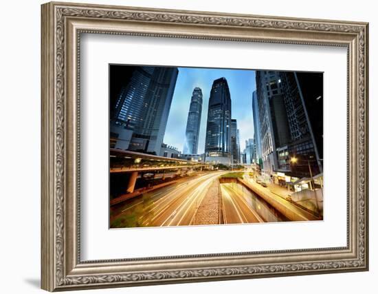 Traffic in Hong Kong-Iakov Kalinin-Framed Photographic Print