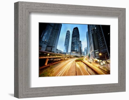 Traffic in Hong Kong-Iakov Kalinin-Framed Photographic Print