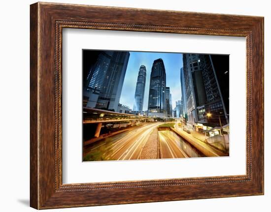 Traffic in Hong Kong-Iakov Kalinin-Framed Photographic Print