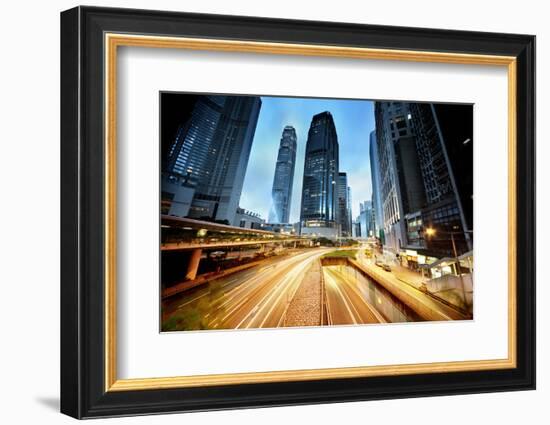 Traffic in Hong Kong-Iakov Kalinin-Framed Photographic Print