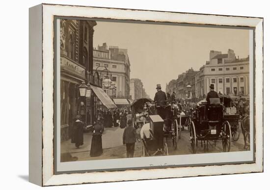 Traffic in Regents Circus-Philip de Bay-Framed Premier Image Canvas