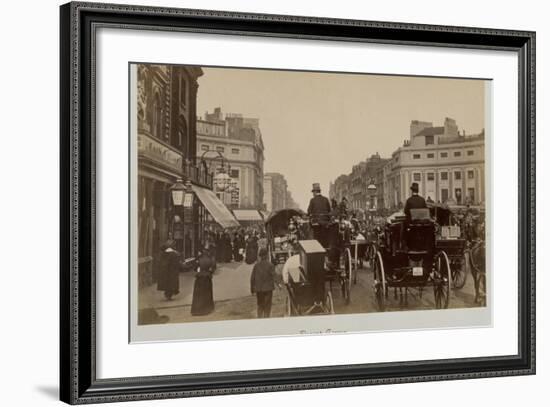 Traffic in Regents Circus-Philip de Bay-Framed Photographic Print