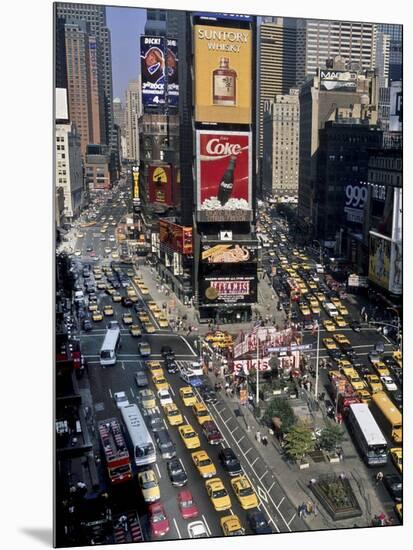 Traffic in Times Square, NYC-Michel Setboun-Mounted Giclee Print
