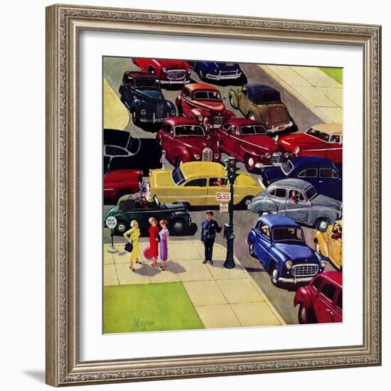 "Traffic Jam", April 28, 1956-Earl Mayan-Framed Giclee Print