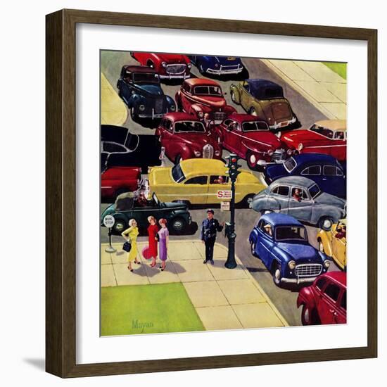 "Traffic Jam", April 28, 1956-Earl Mayan-Framed Giclee Print