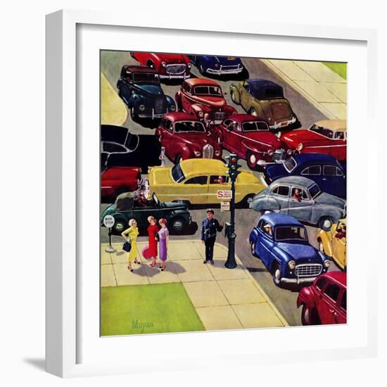 "Traffic Jam", April 28, 1956-Earl Mayan-Framed Giclee Print