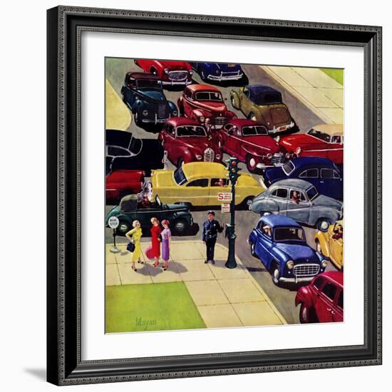 "Traffic Jam", April 28, 1956-Earl Mayan-Framed Giclee Print