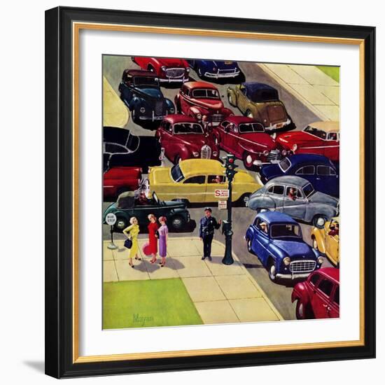 "Traffic Jam", April 28, 1956-Earl Mayan-Framed Giclee Print