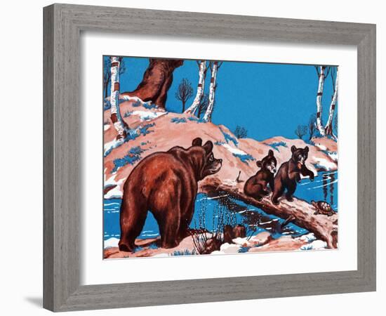 Traffic Jam - Jack & Jill-Jacob Bates Abbott-Framed Giclee Print