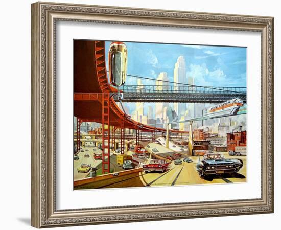 Traffic of The Future, 1959-Klaus Bu?rgle-Framed Art Print